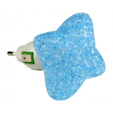 Светильник-ночник Uniel звездочка dtl-309 blue-1led-0.1w выключатель на корпусе