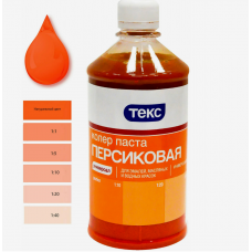 Колерная паста ТЕКС № 12 (персиковая; 0.5 л) Универсальная